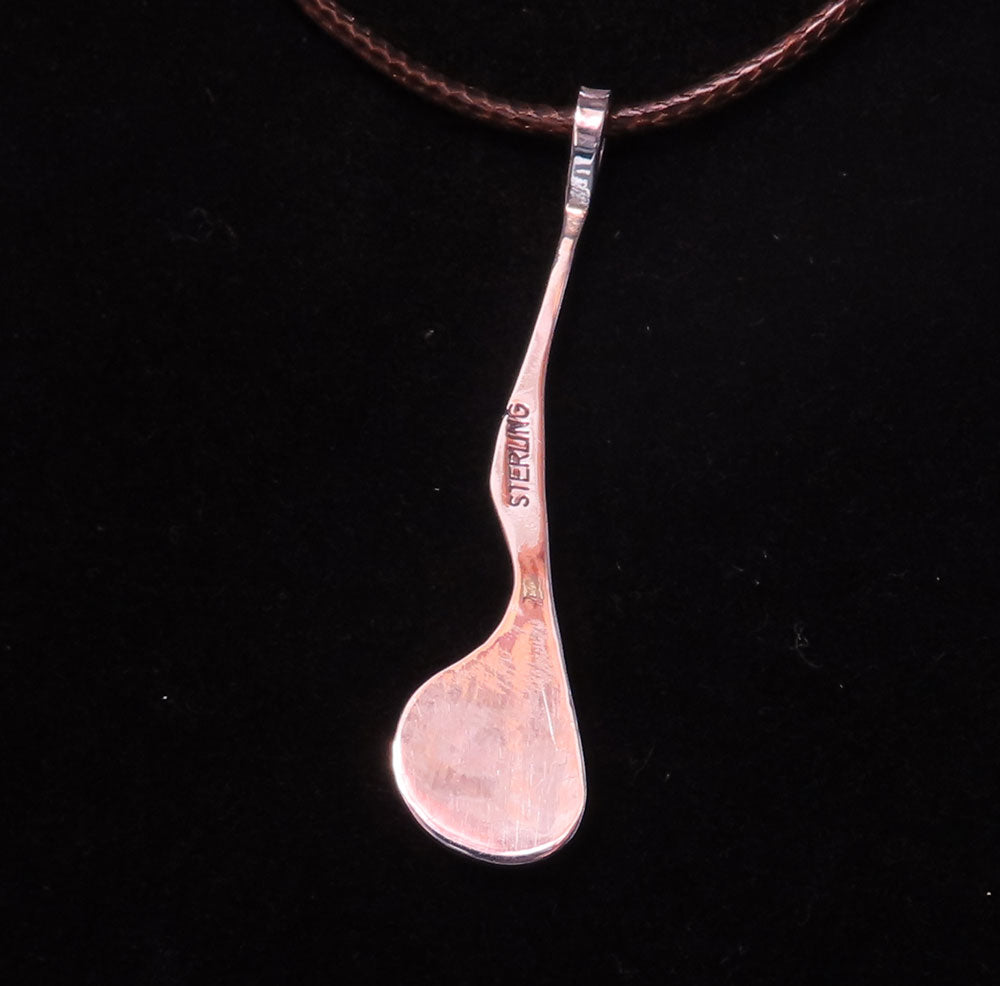 Silver Pendant with Turquoise