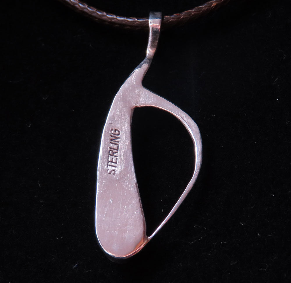 Silver Pendant with Labradorite stone